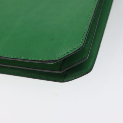 Celine Handbag Leather, GREEN, LEATHER, Handbag