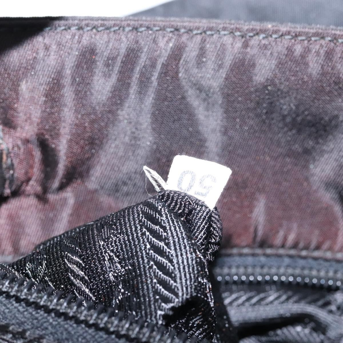 Prada Resin Handle Tote Tessuto, BLACK, NYLON, Tote bag