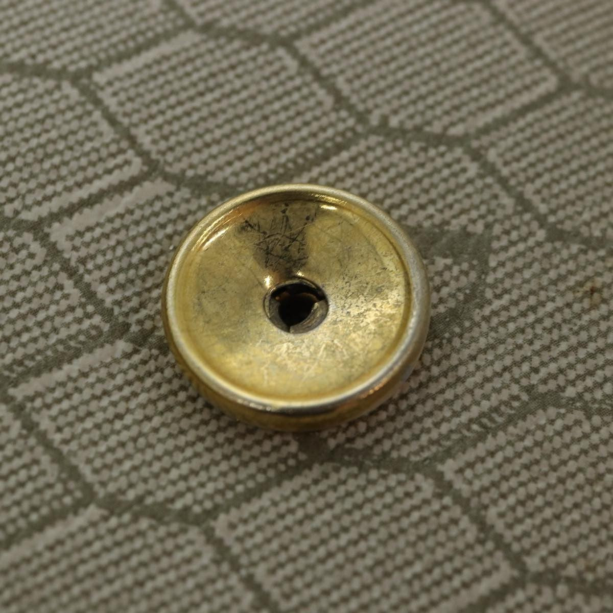 Christian Dior Vintage Honeycomb chain Canvas, BEIGE, PVC, Shoulder bag