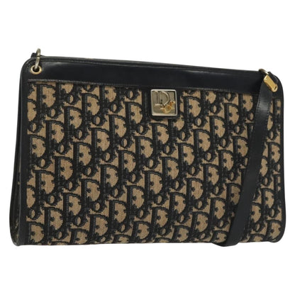 Christian Dior wristlet zip dior Canvas, NAVY, CANVAS, Shoulder bag