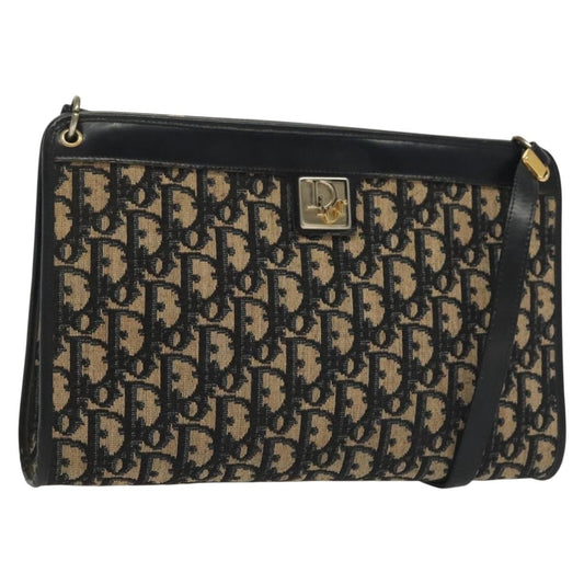 Christian Dior wristlet zip dior Canvas, NAVY, CANVAS, Shoulder bag