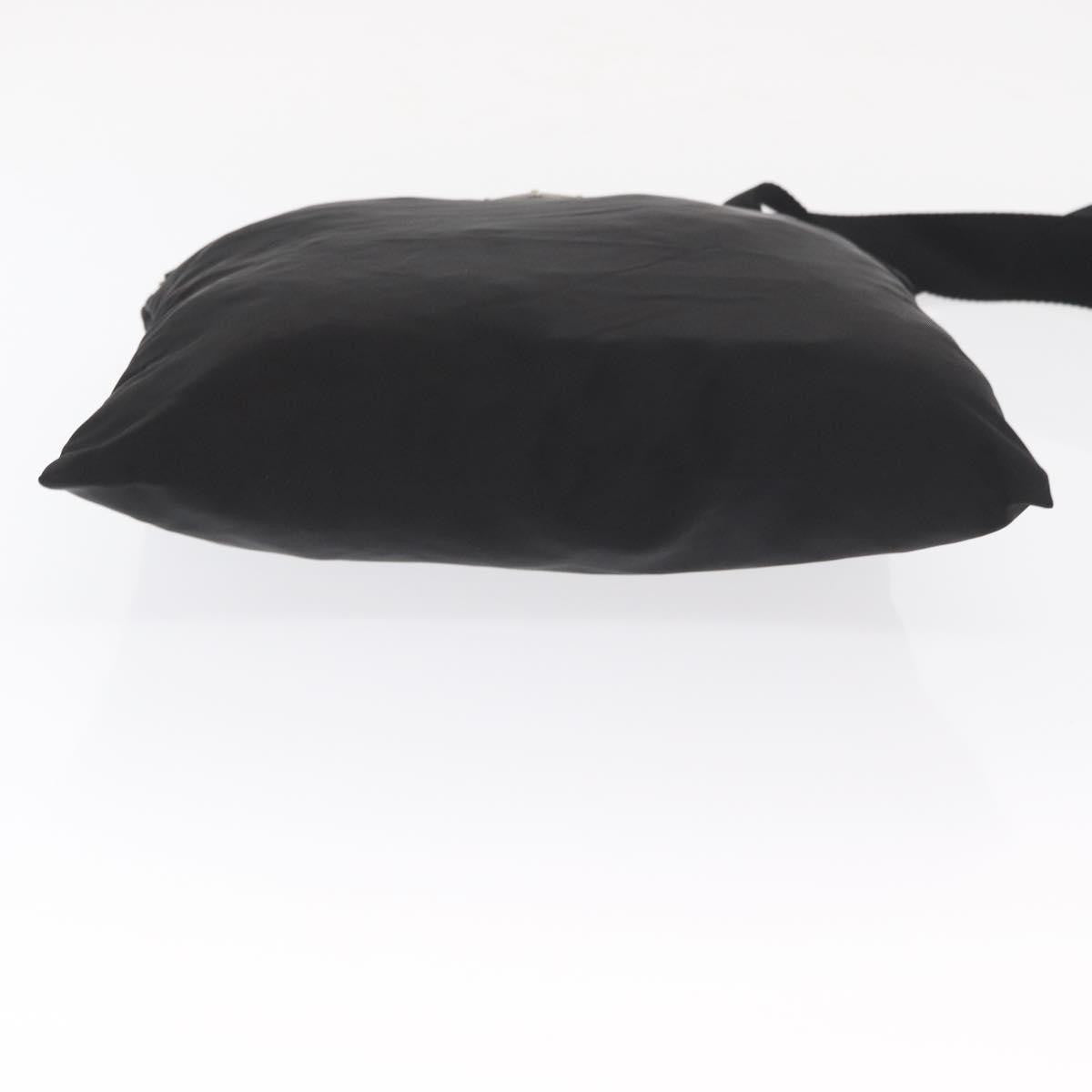 Prada Zip Top Messenger Bag Tessuto, BLACK, NYLON, Shoulder bag