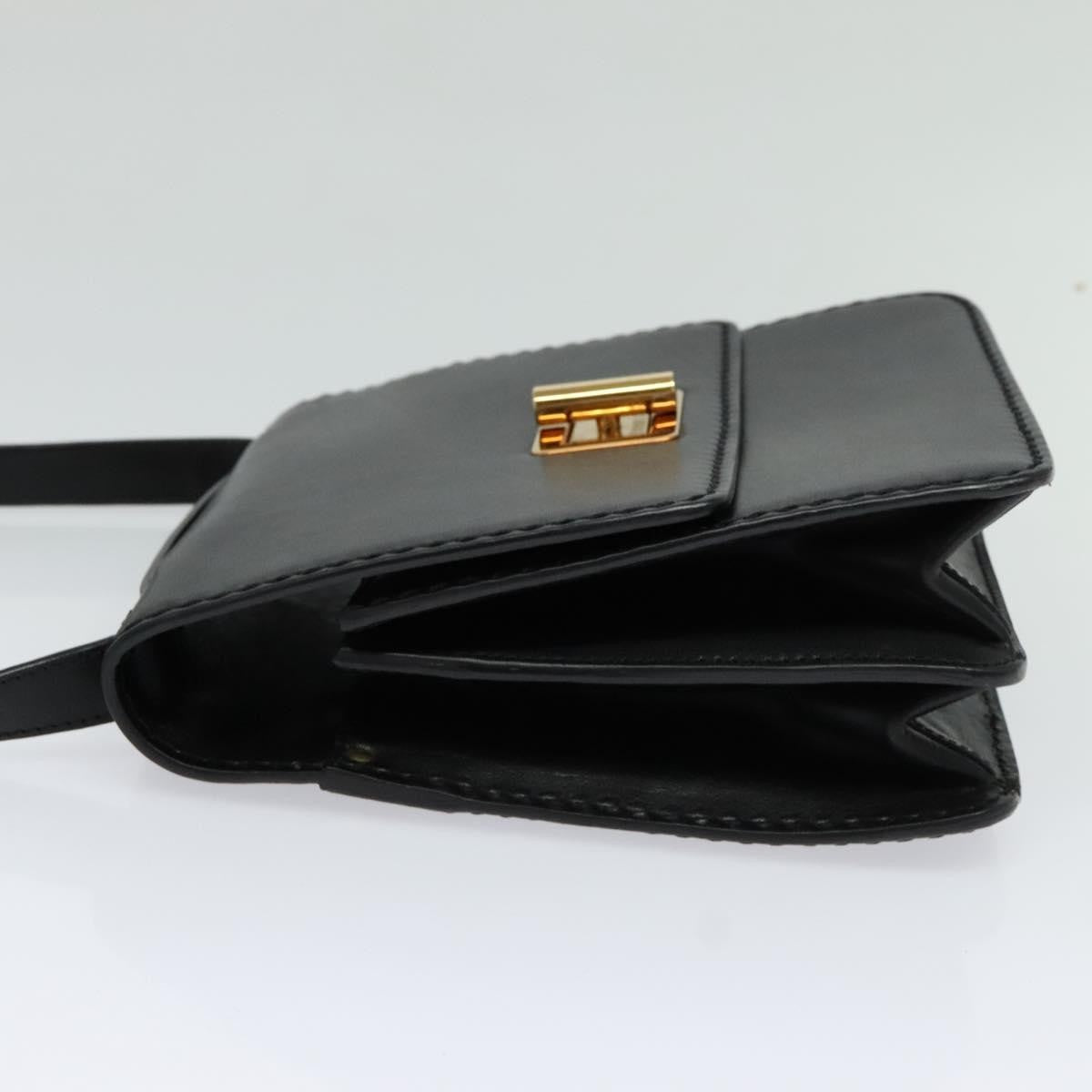 Chloe Louise Shoulder Bag Leather, BLACK, LEATHER, Shoulder bag