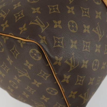 Louis Vuitton Keepall Bag Monogram Canvas, BROWN, CANVAS, Travel bag