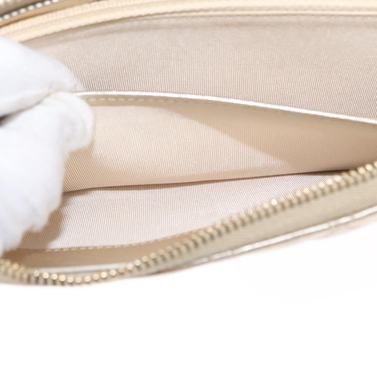 Chanel Zip Around Organizer Wallet Quilted Lambskin, GOLD, LEATHER, Wallets