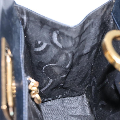 Salvatore Ferragamo Gancini Shoulder Bag Leather, NAVY, LEATHER, Shoulder bag