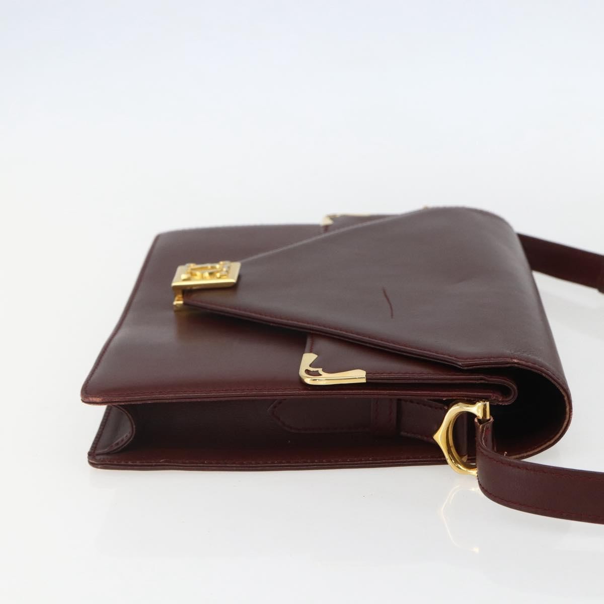 cartier Must de Cartier Shoulder Bag Leather, BURGUNDY, LEATHER, Shoulder bag