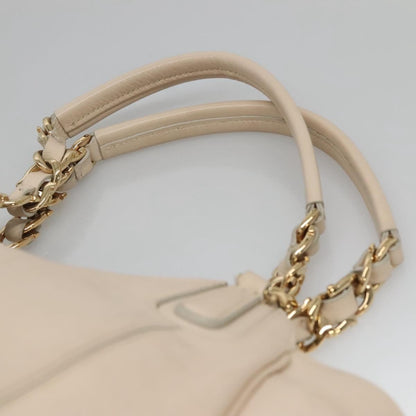 Salvatore Ferragamo Melinda Tote Leather, BEIGE, LEATHER, Tote bag