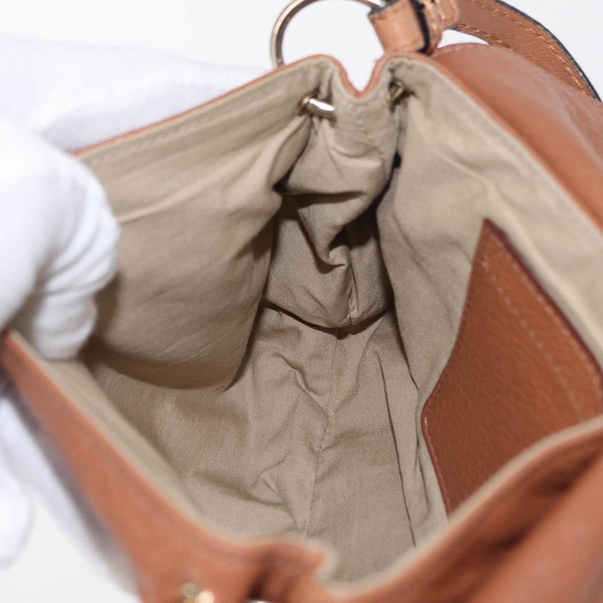 Chloe Lily Shoulder bag Leather, BROWN, LEATHER, Shoulder bag