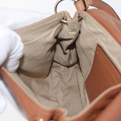 Chloe Lily Shoulder bag Leather, BROWN, LEATHER, Shoulder bag