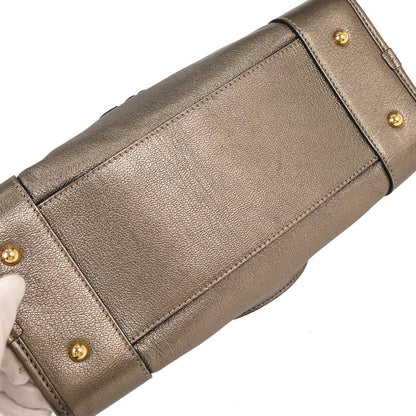 Loewe Amazona Bag Leather, GOLD, LEATHER, Handbag