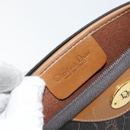 Christian Dior Vintage Honeycomb chain Canvas, BLACK, CANVAS, Shoulder bag