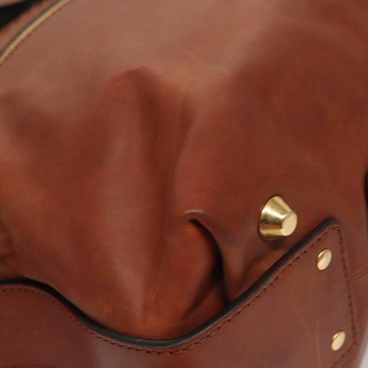 Chloe Angie Tote Leather, BROWN, LEATHER, Tote bag