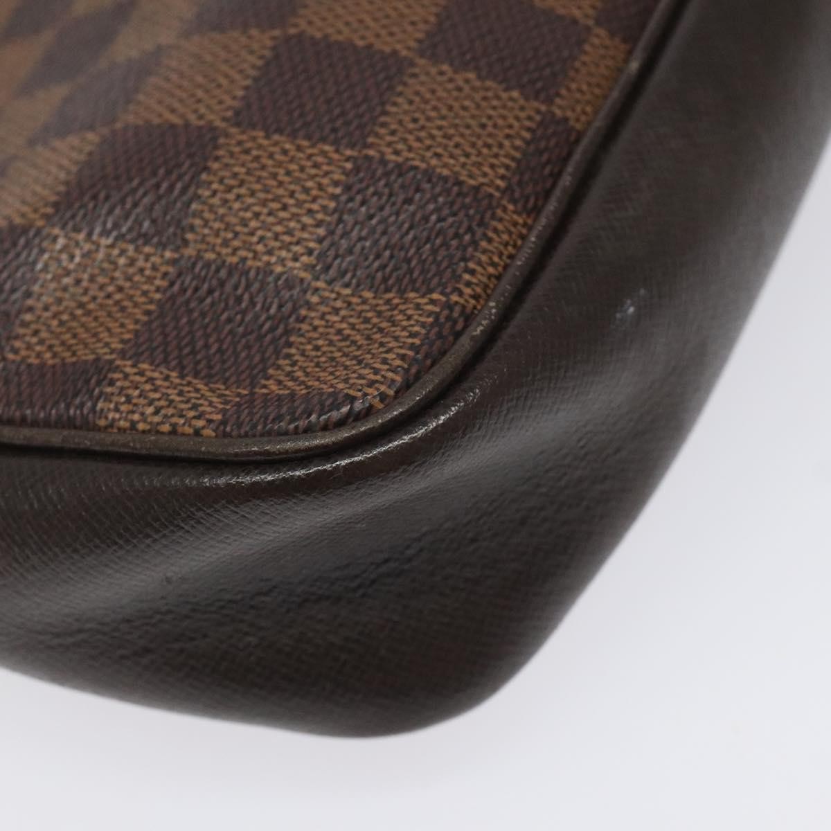 Louis Vuitton Trousse Make Up Bag Damier, BROWN, CANVAS, Clutche & pouche
