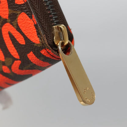 Louis Vuitton Zippy Wallet NM Monogram Graffiti, ORANGE, CANVAS, Wallets