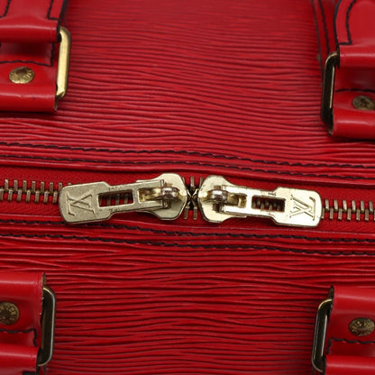 Louis Vuitton Keepall Bag Epi Leather, RED, LEATHER, Travel bag