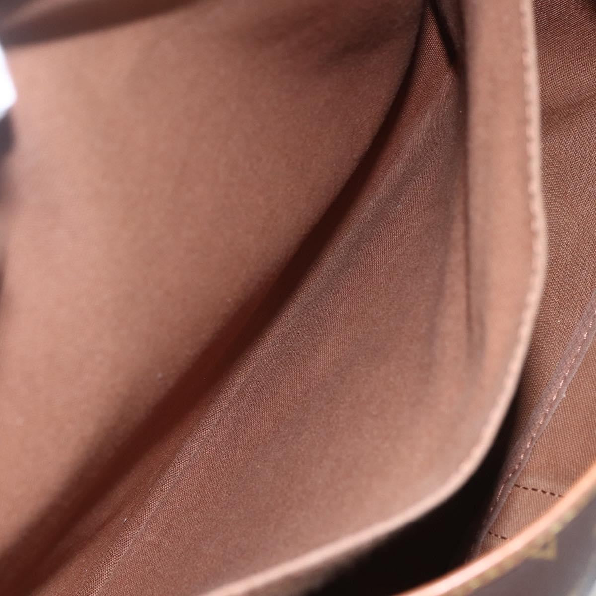 Louis Vuitton Saumur Handbag Monogram Canvas, BROWN, CANVAS, Shoulder bag