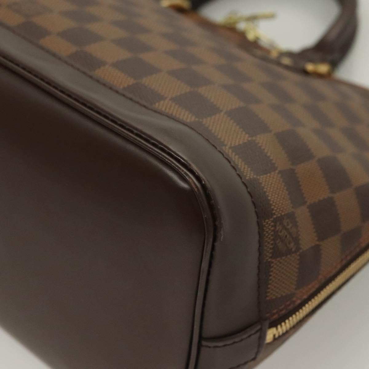 Louis Vuitton Alma Handbag Damier, BROWN, CANVAS, Handbag