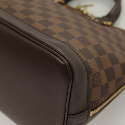 Louis Vuitton Alma Handbag Damier, BROWN, CANVAS, Handbag
