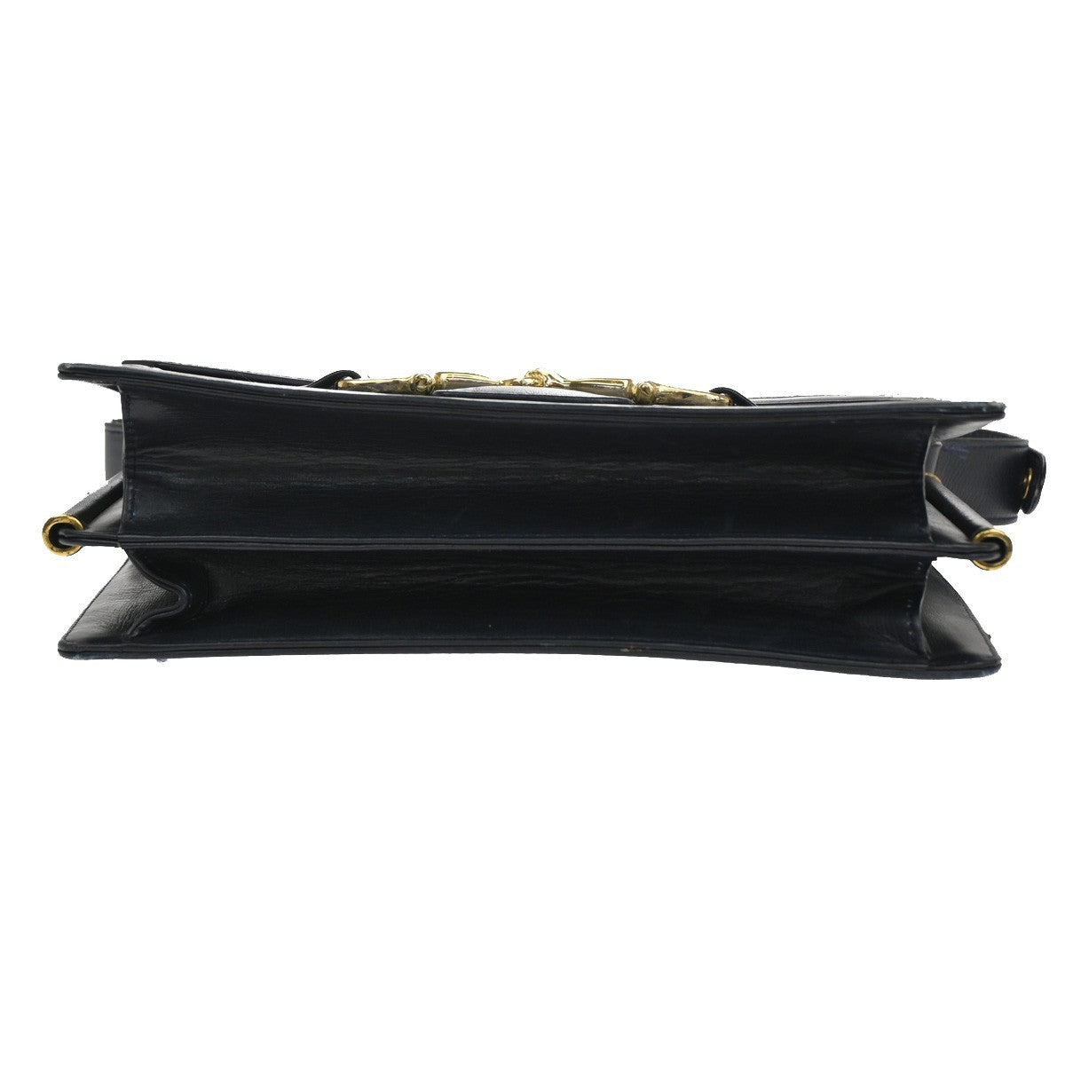 Celine Horse Carriage Shoulder bag Canvas and Leather, Navy, Canvas, Shoulder Bag