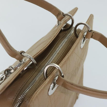 Christian Dior Lady Dior Soft Zip Tote Cannage Stitch Leather, BEIGE, LEATHER, Tote bag