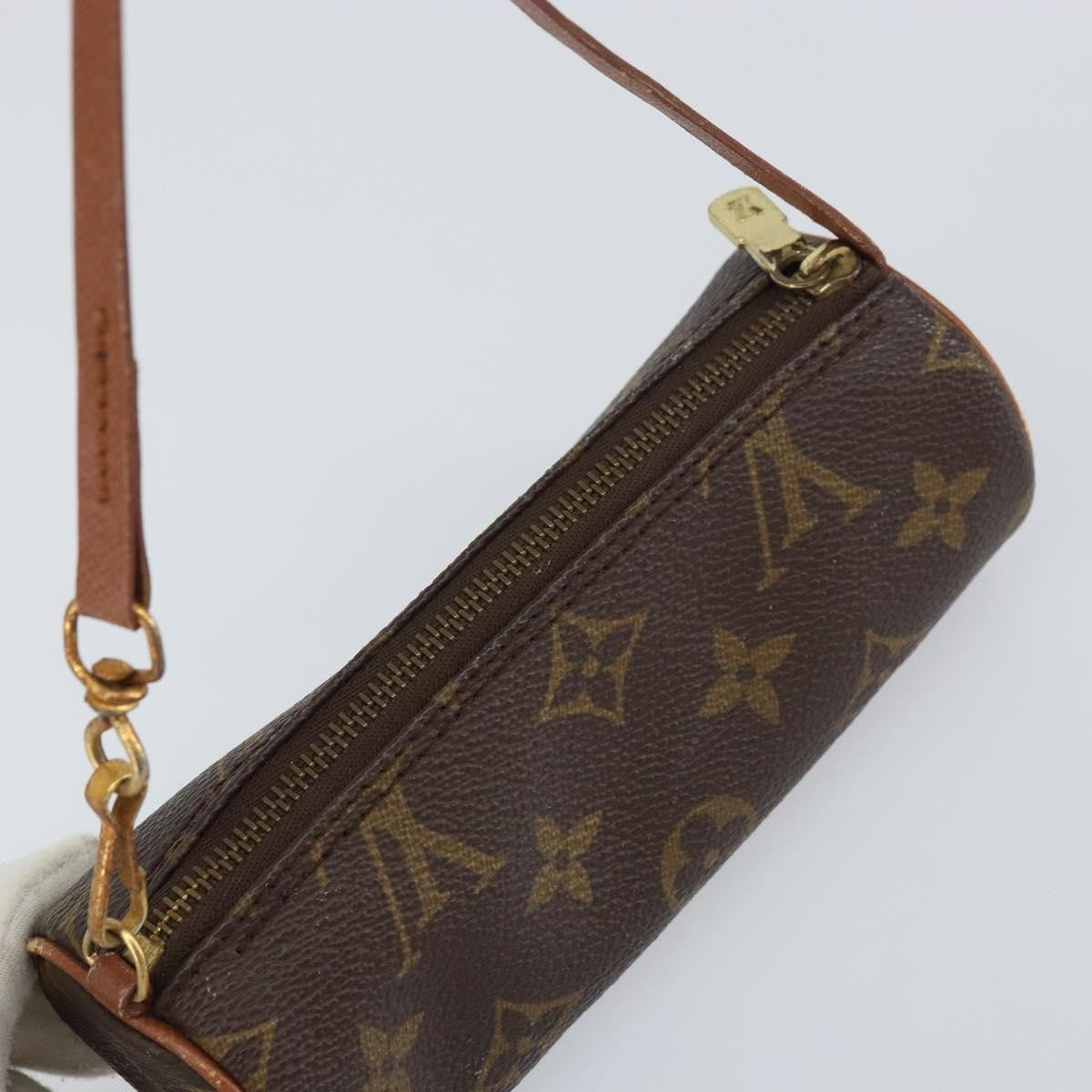 Louis Vuitton Papillon Pochette Monogram Canvas, BROWN, CANVAS, Clutche & pouche