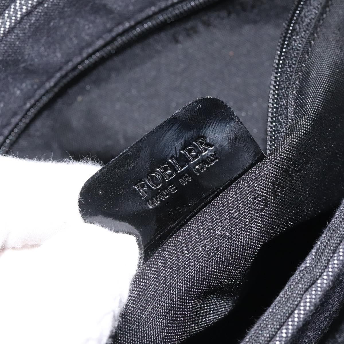 Bvlgari B.Zero1 Logomania Bag Canvas with Leather, BLACK, CANVAS, Shoulder bag