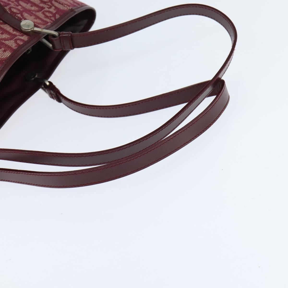 Christian Dior Trotteur Tote Bag Canvas, RED, CANVAS, Tote bag