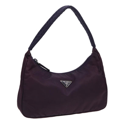 Prada Pochette Shoulder Bag Tessuto, PURPLE, NYLON, Clutche & pouche
