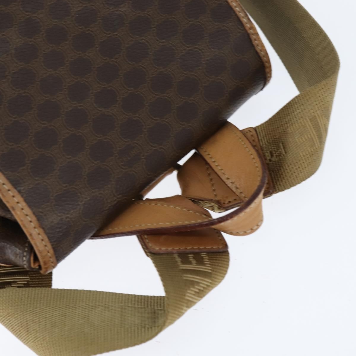 Celine Vintage Backpack Macadam Canvas, BROWN, CANVAS, Backpack