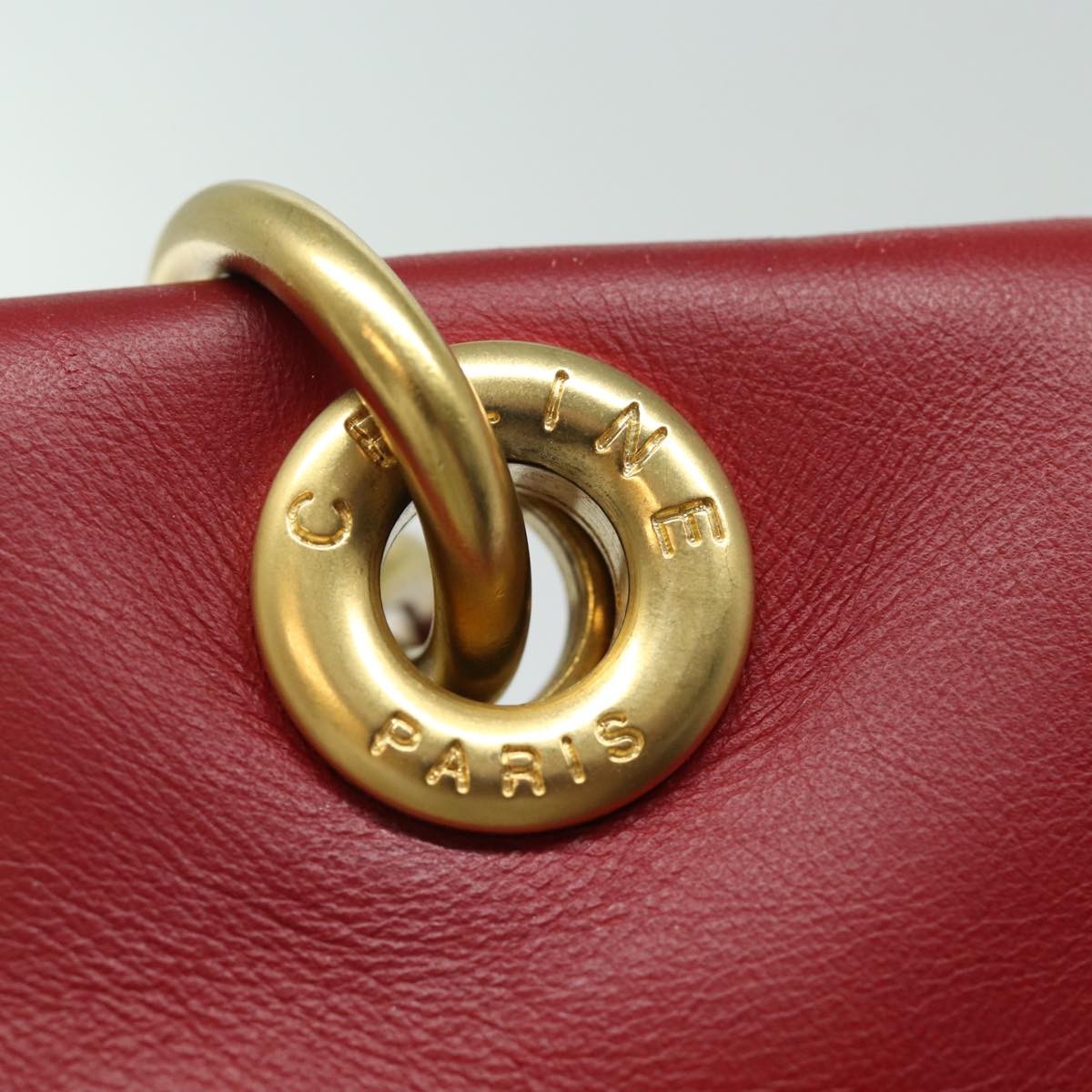 Celine Handbag Leather, RED, LEATHER, Handbag