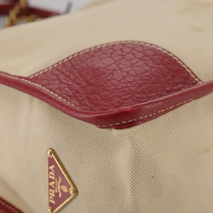 Prada Vintage Tote Canvas, BEIGE, CANVAS, Tote bag