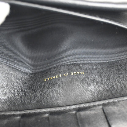 Chanel CC Bifold Wallet Quilted Caviar, BLACK, LEATHER, Wallets