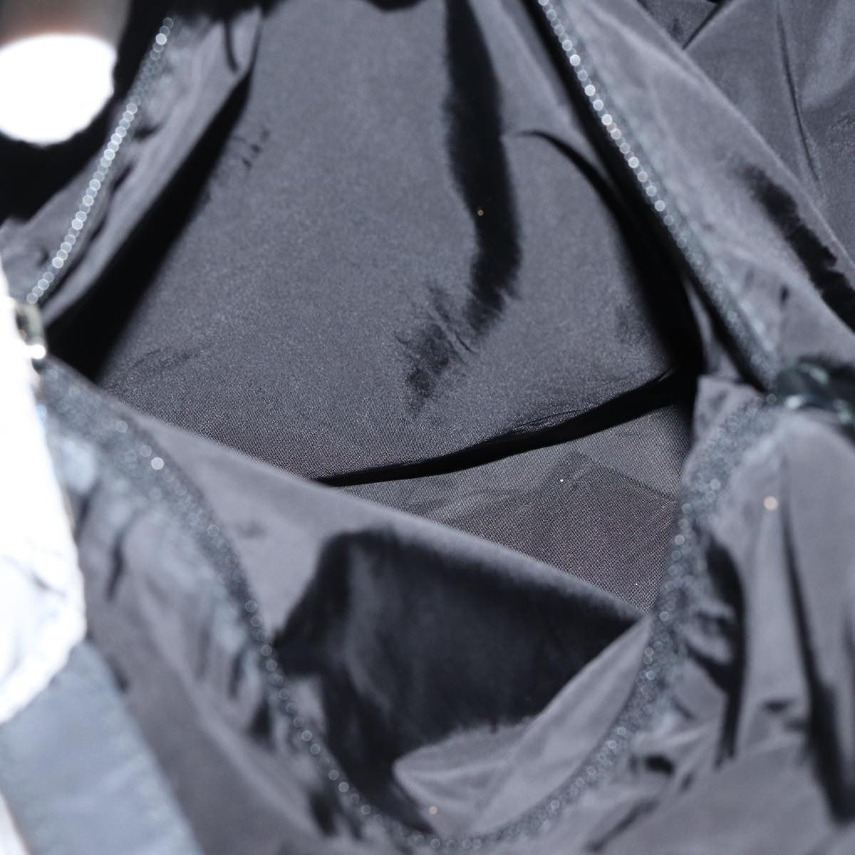 Prada Side Pocket Tote Nylon, BLACK, NYLON, Tote bag