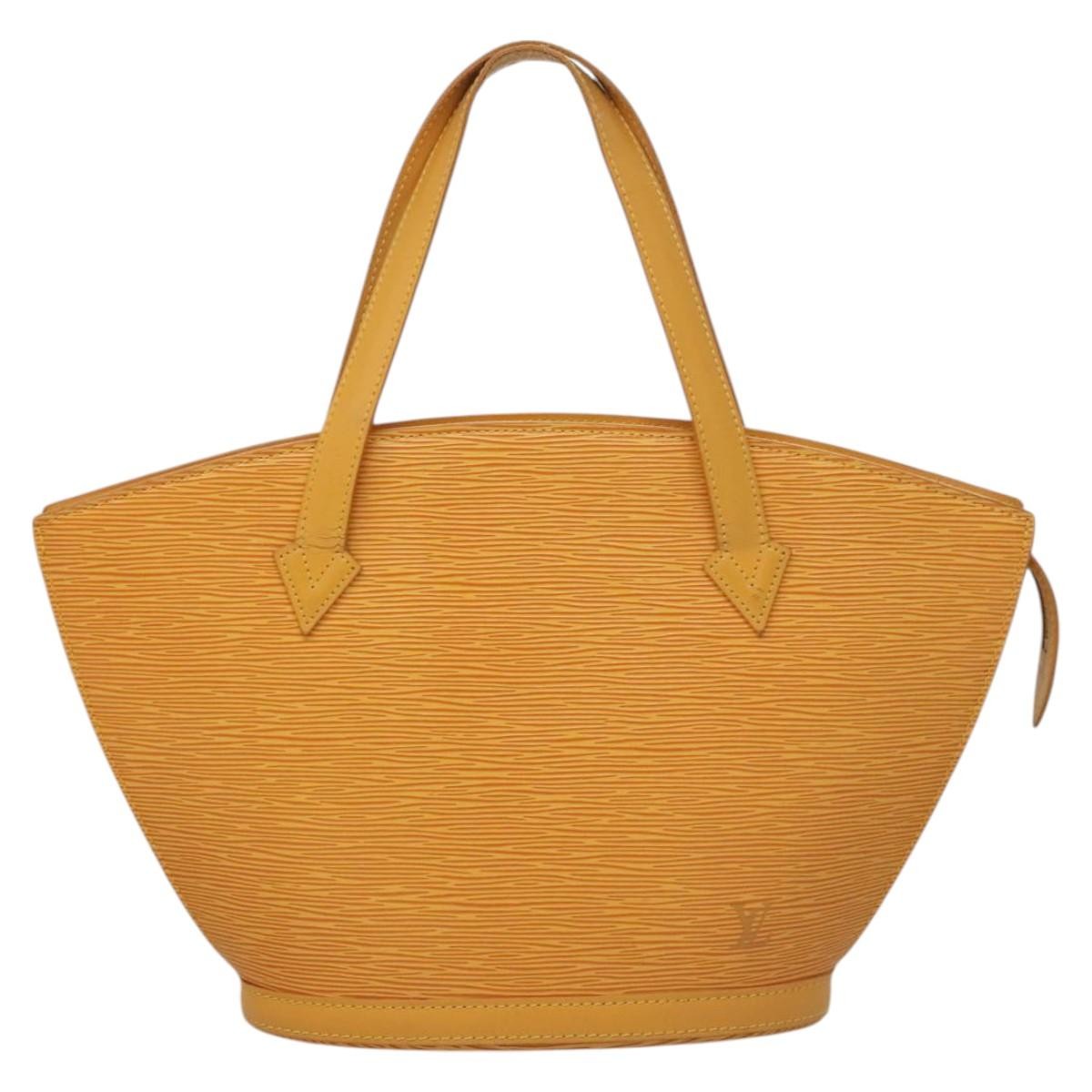 Louis Vuitton Saint Jacques Handbag Epi Leather, YELLOW, LEATHER, Handbag