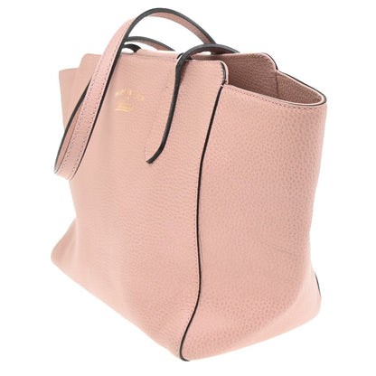 Gucci Swing Tote Leather, PINK, LEATHER, Tote bag