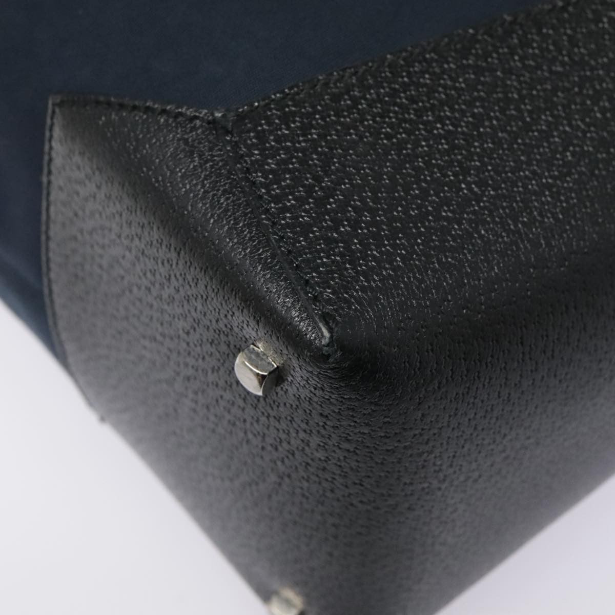 Salvatore Ferragamo Gancini Tote Gancini Canvas, NAVY, CANVAS, Tote bag