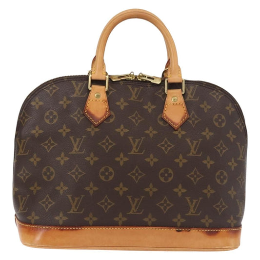 Louis Vuitton Alma Handbag Monogram Canvas, BROWN, CANVAS, Handbag