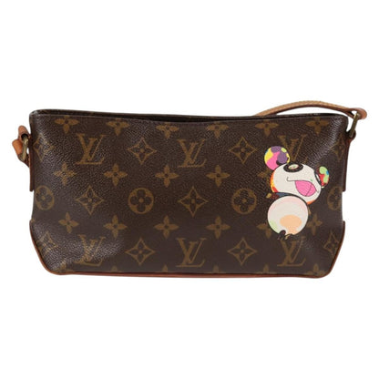 Louis Vuitton Trotteur Handbag Limited Edition Monogram Murakami Panda, BROWN, CANVAS, Handbag