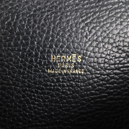 Hermes HERMES Shoulder Bag Leather, BLACK, LEATHER, Shoulder bag