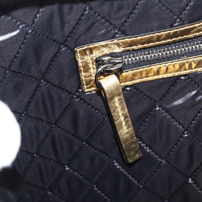 Chanel Feminine Pouch Crinkled Leather, GOLD, LEATHER, Clutche & pouche