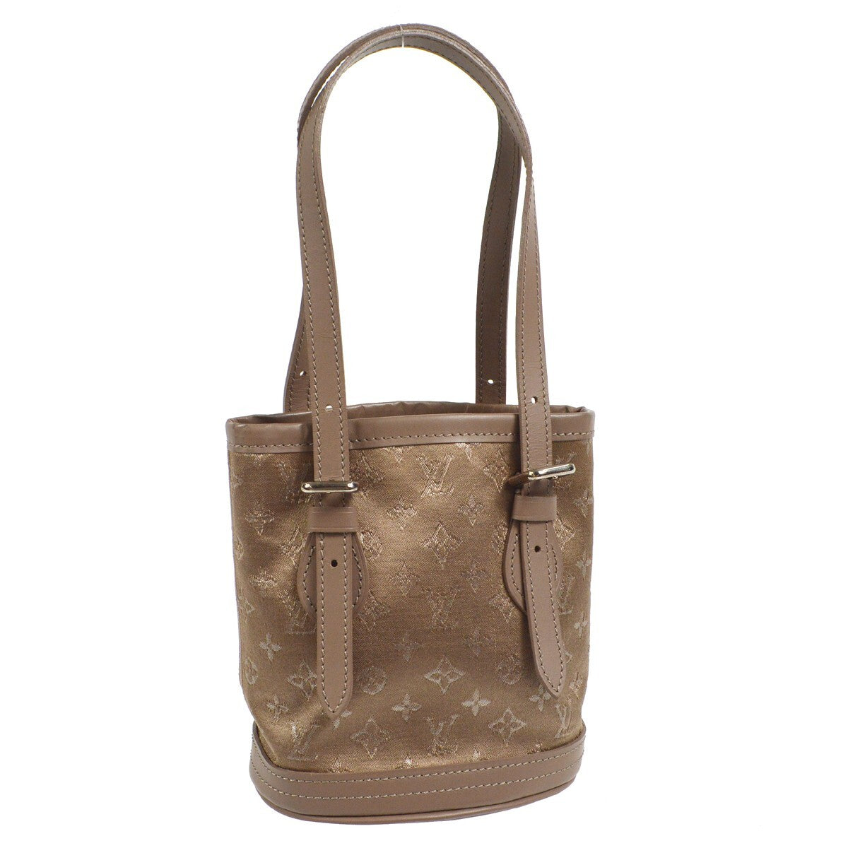 Louis Vuitton Bucket Bag Monogram Satin, BROWN, SATIN, Handbag