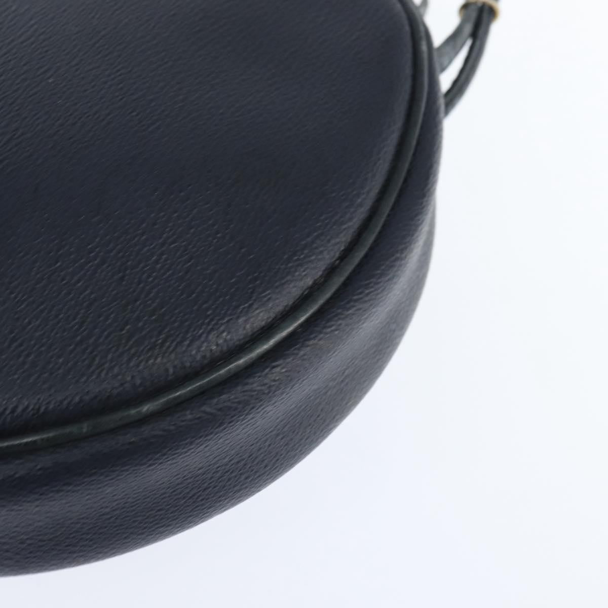 Christian Dior Vintage Honeycomb Shoulder Bag Canvas and Leather, NAVY, PVC, Shoulder bag