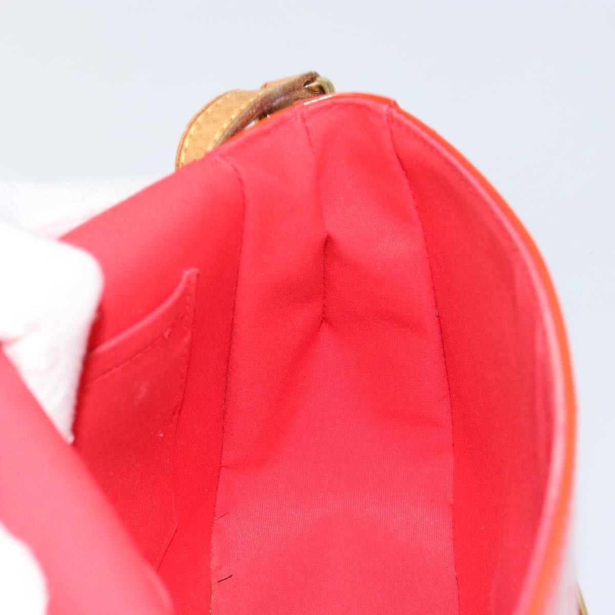 Louis Vuitton Bellflower Handbag Monogram Vernis, RED, PATENT_LEATHER, Shoulder bag