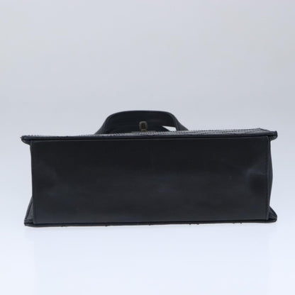 Chanel Vintage CC Turnlock Satchel Leather, BLACK, LEATHER, Handbag