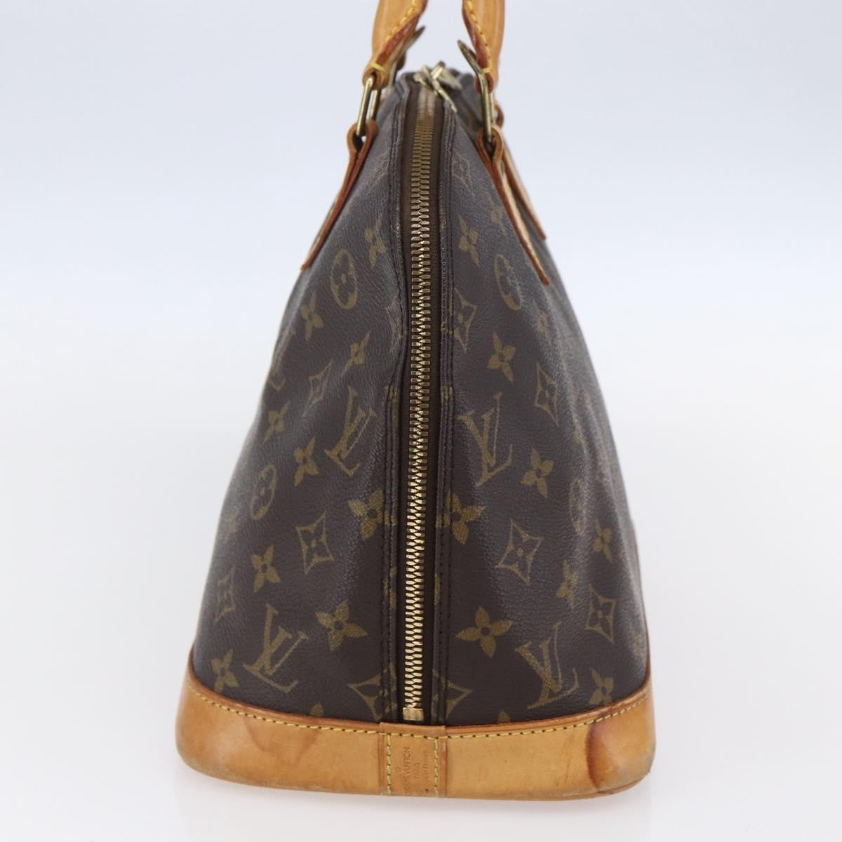 Louis Vuitton Alma Handbag Monogram Canvas, BROWN, CANVAS, Handbag