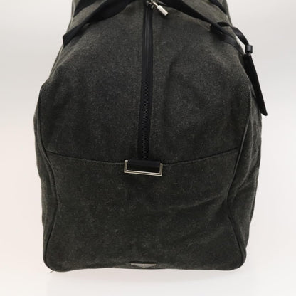 Prada Boston Bag Wool, GRAY, WOOL, Travel bag
