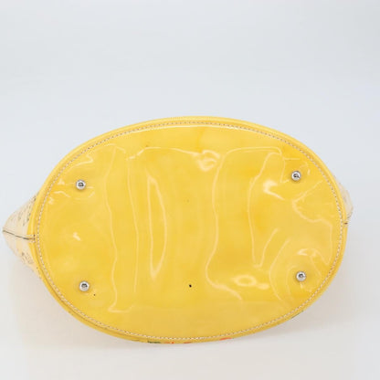 Chanel CC No.5 Shopping Tote Perforated Patent, YELLOW, PATENT_LEATHER, Tote bag