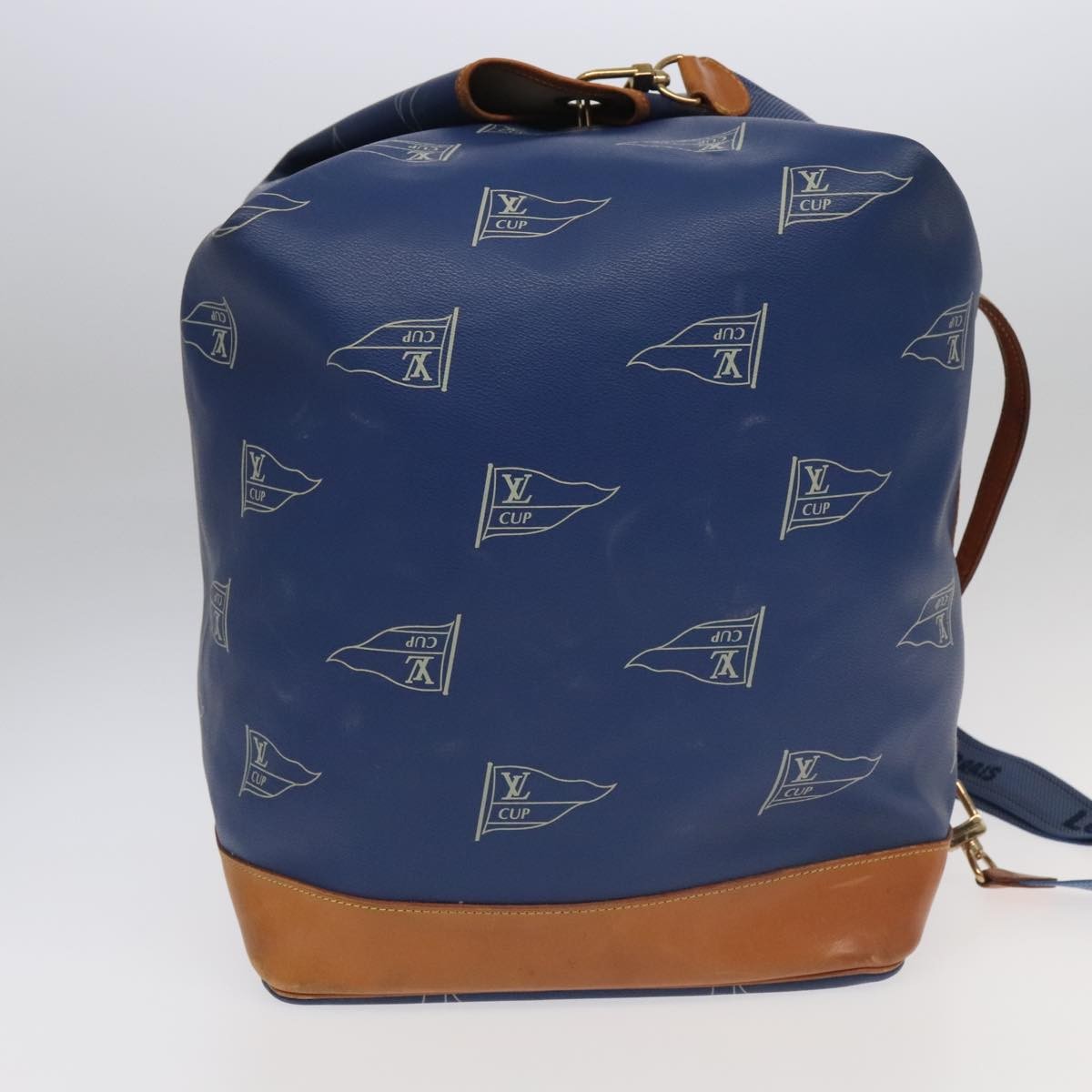 Louis Vuitton Cup Sac Marin Bandouliere Bag Coated Canvas, BLUE, CANVAS, Shoulder bag