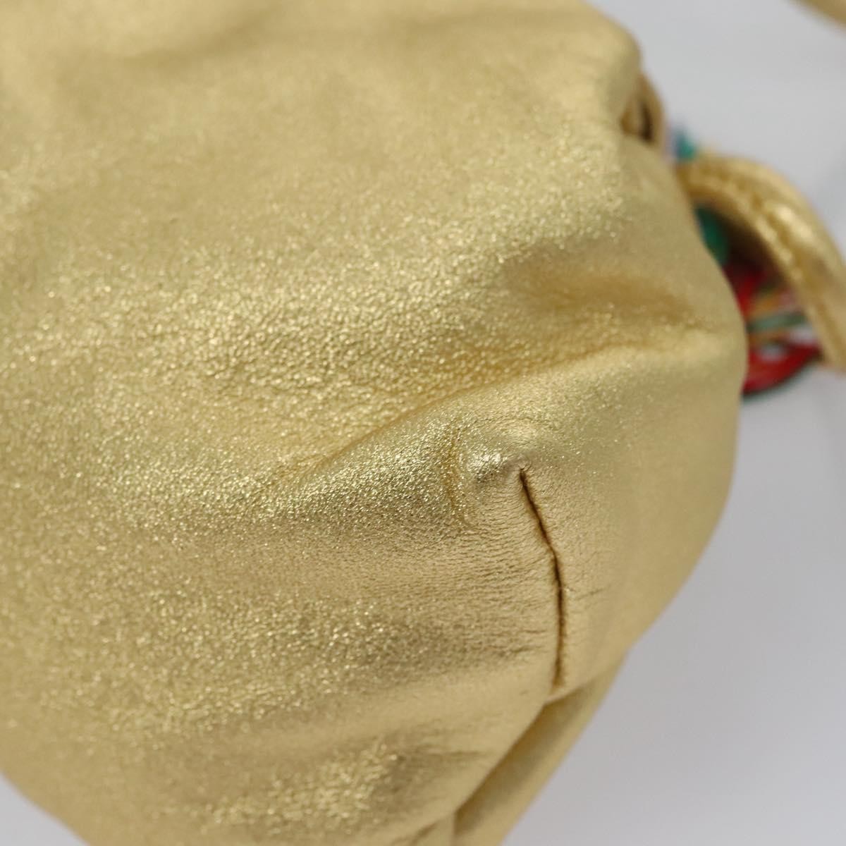 Loewe Vintage Crossbody Leather, GOLD, LEATHER, Shoulder bag